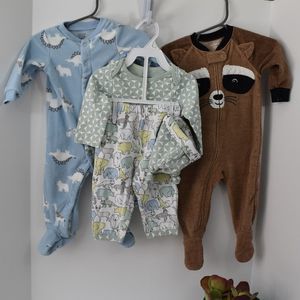 Infant Pajamas 3 Sets! 6 Months